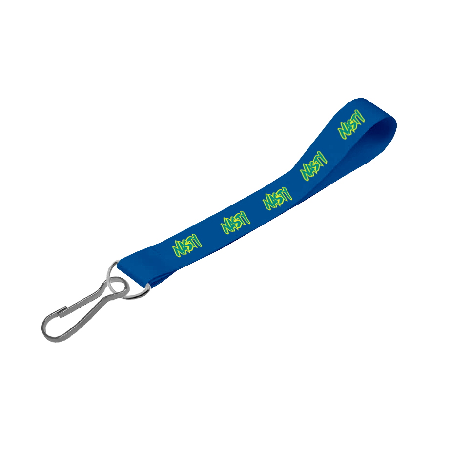 Matte Polyester Wrist Phone Strap D/Sided Print with Swivel Hook 20 x 340mm